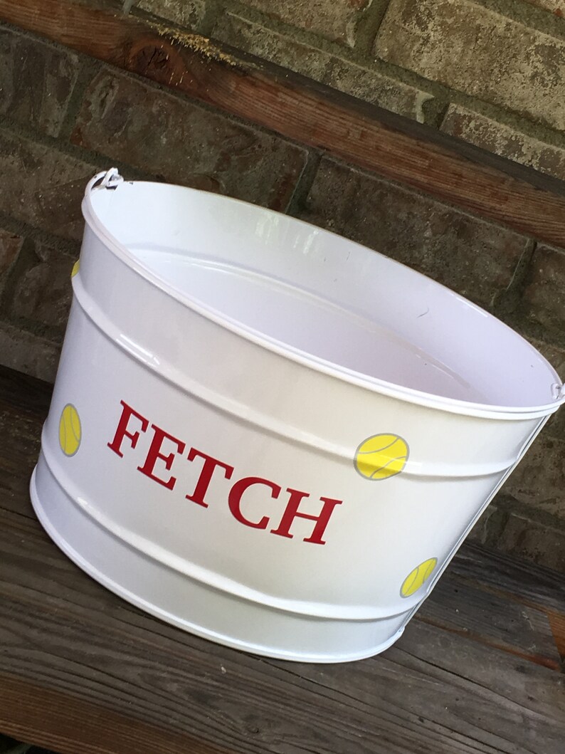 16 Quart Dog Toys Personalized Bucket FETCH Storage Bucket Etsy