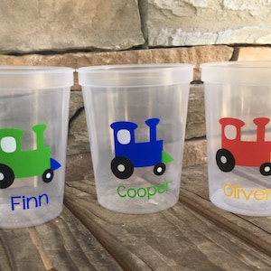 TRAIN stadium party cups