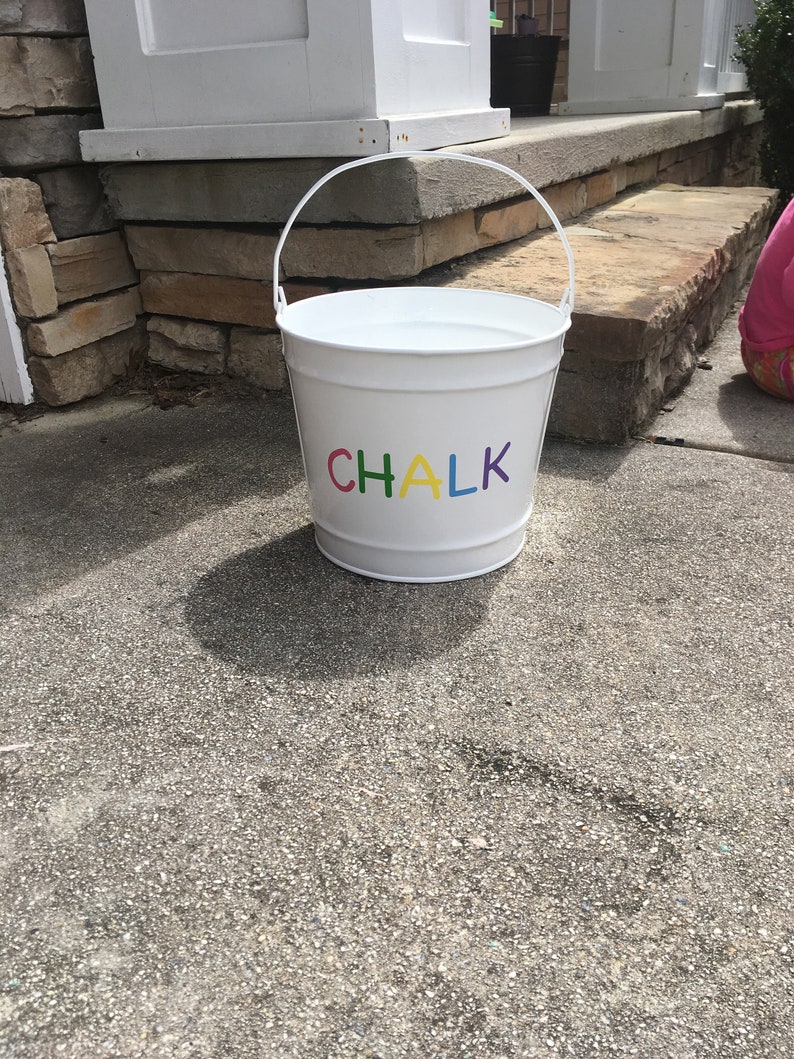 10 Quart Personalized CHALK Bucket Etsy