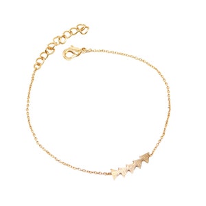 Gold Chevron Bracelet, Chevron Charm Bracelet, Small Chevron Bracelet, Wholesale Bracelets, Goldie Supplies, Under 10 Dollars