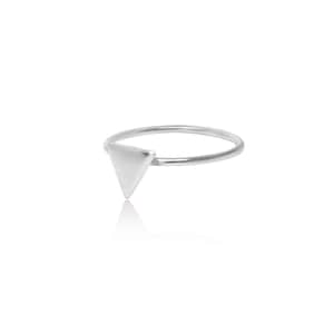 Silver Triangle Ring, 925 Sterling Silver Ring, Delicate Silver Ring, Silver Boho Rings, Tribal Ring, Silver Chevron Ring, Bohemian Rings,