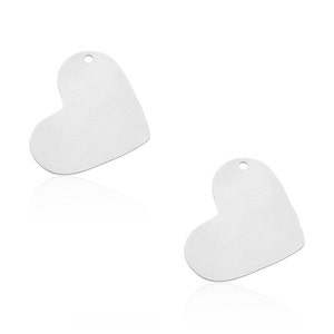 Silver Heart Pendant, 2 Pcs, Silver Plated Pendant, Silver Heart Charm, Silver Heart Necklace, Silver Heart Jewelry, Laser Cut Findings