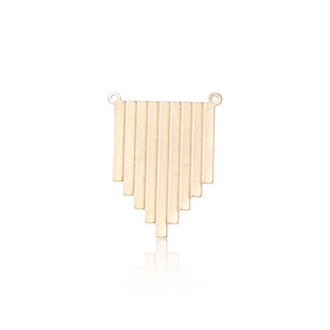 Art Deco Fan Pendant, 1Pc, Gold Art Deco Fan, Jewelry Making, Laser Cut Pendant, Unique Jewelry Findings, Art Deco Jewelry