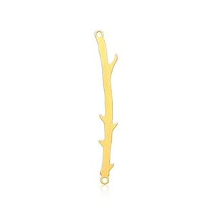 SALE, 20 Pcs, Branch Pendant, Gold Twig Pendant, Branch Bracelet Connector, Twig Charm, Laser Cut, Jewelry Findings, Goldie Supplies