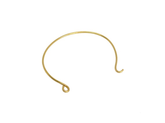 Brass Wire Bracelet, Raw Brass Bangle, Oval Wire Bracelet, Adjustable Bracelet Blank, Charm Bracelet Supply, Goldie Jewelry Supplies