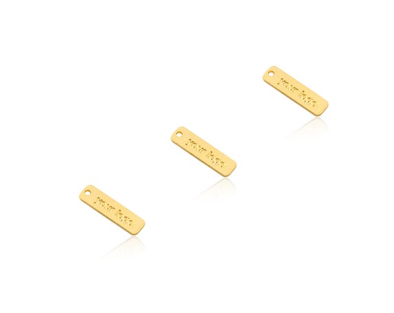 Gold Logo Tags, 50 Pcs, Custom Logo Design, Brass Logo Charms, Custom Branding, Personalized Logo Jewelry Tags, Custom Necklace Tags,