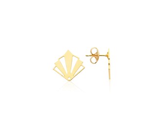 Orecchini Gold Art Deco Stud, 1 coppia, Orecchini geometrici minuscoli, Gioielli Art Deco Post, Gioielli Geometrici, Gioielli Art Deco, Orecchini all'ingrosso
