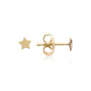 Brass Star Stud Earrings, 1 Pair, Brass Star Studs, Star Post Earrings, Tiny Star Earrings, Dainty Star Stud Earrings, Wholesale Earrings