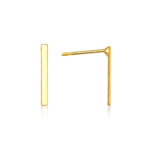 Gold Bar Earrings, Line Bar Earrings, Bar Stud Earrings, Gold Stud Earrings, Minimalist Stud Earrings, Gold Post Earrings, Gold Bar Studs