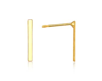 Gold Bar Ohrringe, Linie Bar Ohrringe, Bar Ohrstecker, Gold Ohrstecker, minimalistische Ohrstecker, Gold Post Ohrringe, Gold Bar Ohrstecker