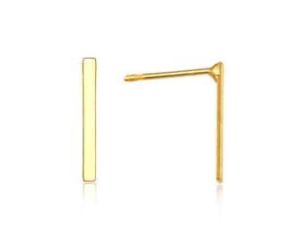 Gold Bar Earrings, Line Bar Earrings, Bar Stud Earrings, Gold Stud Earrings, Minimalist Stud Earrings, Gold Post Earrings, Gold Bar Studs