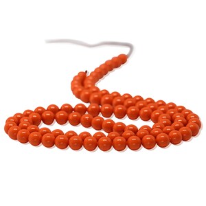 NEW -  Swarovski Bead orange 6mm - 60 cm strand,  color Pearl supplies Findings, Goldie Supplies