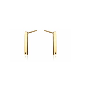 Rectangle Earrings, Gold Bar Studs, Bar Post Earrings, Geometric Jewelry, Laser Cut, Wholesale Earrings, Jewelry Supplies, Geometric Earring