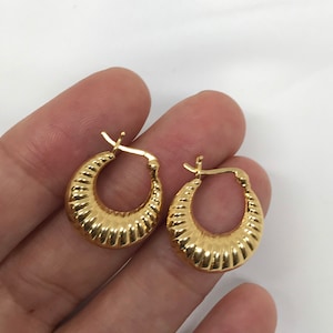 Sterling Silver Small Hoop Earrings, 1 Pair, Hoop Oval Earrings, Silver 925 Earrings, Silver jewelry, Wholesale Earring, Earring Supply