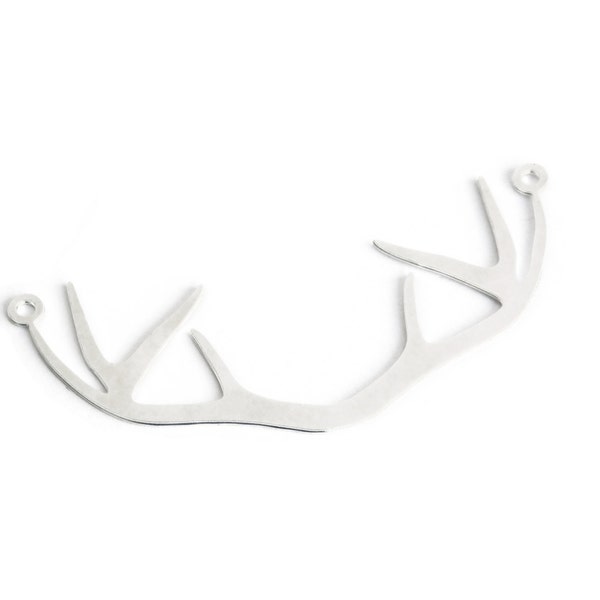 Silver Antler Pendant, Deer Antler Pendant, 1 Pc Exclusive at Goldie Supplies