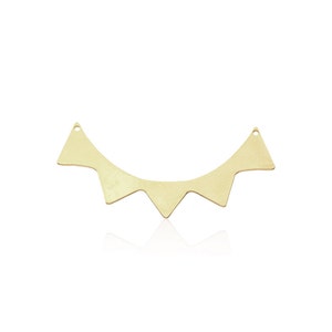 Große Krone Anhänger, 1 Pc, roh Messing Sonne Anhänger, große Sonne Stecker, Laser geschnitten Schmuck, Messing Stammes Funde, Boho Anhänger