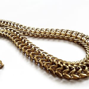 1 Ft Raw Brass Large Chunky Chain, W Link Chain supplies,chain for jewelry making necklaces bracelets supplies Findings, Goldie Supplies