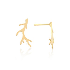 Branch Earrings, 1 pair, Branch Stud Earring, Nature Stud Earrings, Statement Earrings, Woodland Studs,Laser Cut Earrings, Wholesale Jewelry