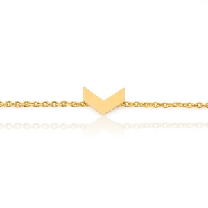 Gold Chevron Bracelet, Chevron Charm Bracelet, Small Chevron Bracelet, Wholesale Bracelets, Goldie Supplies, Under 10 Dollars