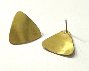 Curved Triangle Earring, 1 Pair, Post Earring, Geometric Earrings,  Wholesale Jewelry Findings, Goldie Supplies