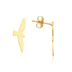 Gold Bird Earrings, Bird Stud Earrings, Gold Bird Studs, Gold Post Earrings, Dainty Stud Earrings, Laser Cut Earrings, Wholesale  Earrings