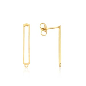 Bar Earrings, Gold Bar Studs, Bar Post Earrings, Rectangle Earrings, Geometric Jewelry, Laser Cut, Wholesale Earrings, Jewelry supplies stud