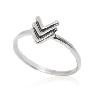 Silver Chevron Ring, Sterling Arrow Ring, Gold Chevron Ring, Sterling Silver Ring, Antique Silver Ring, Boho Tribal  Ring, Bohemian Rings