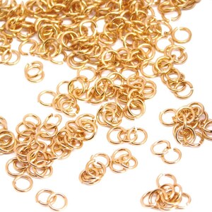 2mm 21 Gauge Gold Jump rings, 50 pcs Small Jumprings, Plateados Jump Rings, Open Jump Rings, Chain supplies Findings, Goldie Supplies