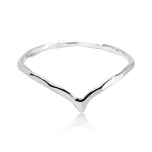 Silver Chevron Ring, 925 Sterling Silver Ring, Chevron Ring, Minimalist Ring, V Shaped Ring, Wholesale Ring, Silver Jewelry,Under 10 Dollars