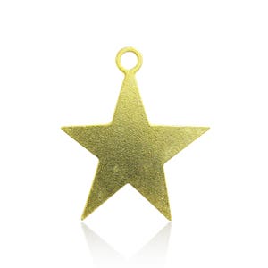 Raw Brass Star Charm, Small Star Charm, Brass Star Pendant, Star Charm, Laser Cut Findings, Raw Brass Charms, Star Findings