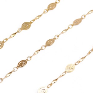 Vintage Filigree Chain, 1 Foot Ethnic Chain, Silver Chain supplies, Chain for jewelry  supplies Findings, Goldie Supplies