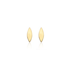 Leaf Stud Earrings, Gold Stud Earrings, Gold Leaf Earrings, Leaf Studs, Marquise Stud Earrings, Minimalist Leaf Earrings, Trendy Jewelry