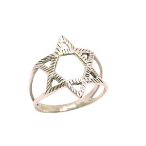 Silver Star of David Ring, 925 Sterling Silver Ring, Magen David Ring, Jewish Star Ring, Judaica Ring, Wholesale 925 Ring
