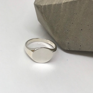 Sterling Silver Signet Oval Ring, Pinkie Ring, Oval Silver Ring, Pinkie Signet Ring, Wholesale Coin Ring, Vintage Jewelry Ring