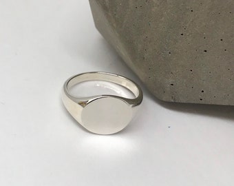 Sterling Silver Signet Oval Ring, Pinkie Ring, Oval Silver Ring, Pinkie Signet Ring, Wholesale Coin Ring, Vintage Jewelry Ring
