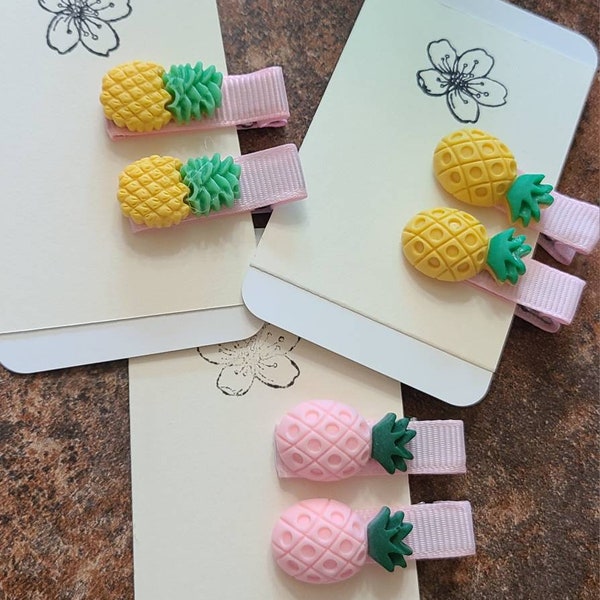 Pineapple Hair Clip Etsy