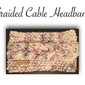 TWO PATTERNS Knit Braided and Twisted Cable Headband Bundle Instant Download PDF Knitting Pattern Easy & Beginner Level image 4