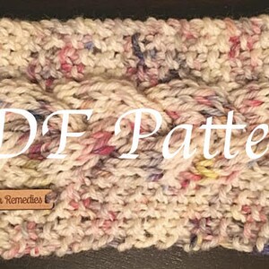 TWO PATTERNS Knit Braided and Twisted Cable Headband Bundle Instant Download PDF Knitting Pattern Easy & Beginner Level image 6