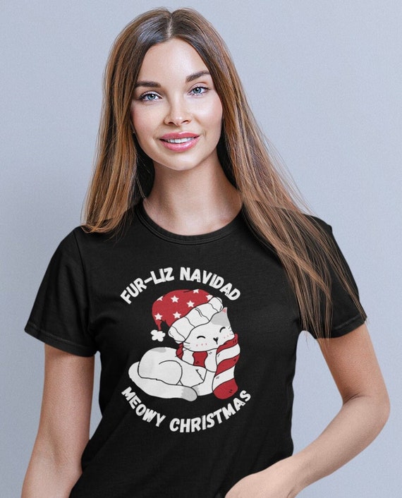 Merry Catmas Christmas Cat Santa Hat Cute Cat Lover Gift T-Shirt Merry Catmas Christmas Cat Santa Hat Cute Cat Lover Gift T-Shirt