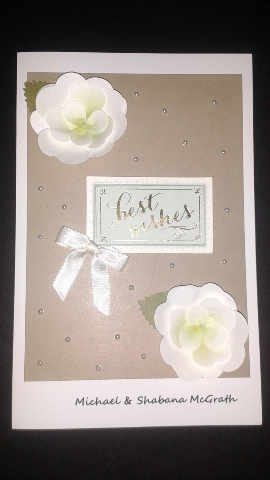 Custom Wedding Card Etsy