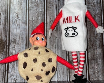 Milk and Cookies Elf or Doll Costumes, Elf Outfit, Elf Shirt