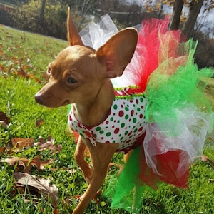 Dog Tutu Dress, Christmas Dress, Birthday Dress, Birthday Outfit for Dog, Cute Dress for Dogs, Custom Dress for Dogs, Personalized Dress