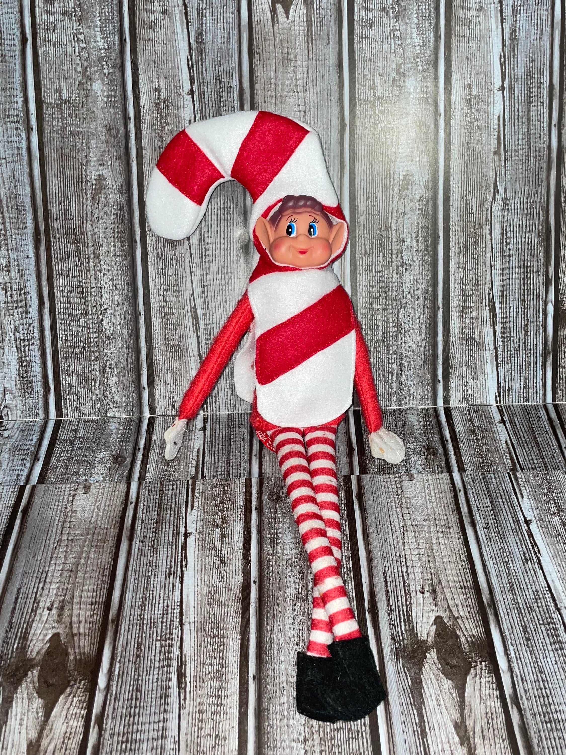 Candy Cane Elf Costume, Elf Sweater, Elf Shirt, Christmas Elf Outfit ...