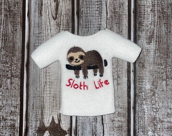 Cute Sloth Life Elf Shirt, Elf Outfit, Christmas Elf Costume, Elf Sweater