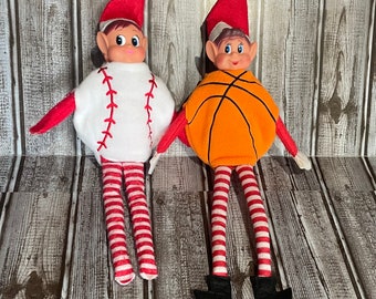 Baseball Elf Costume, Basketball Elf Costume, Sports Elf Shirt, Sports Balls, for elf, for Christmas