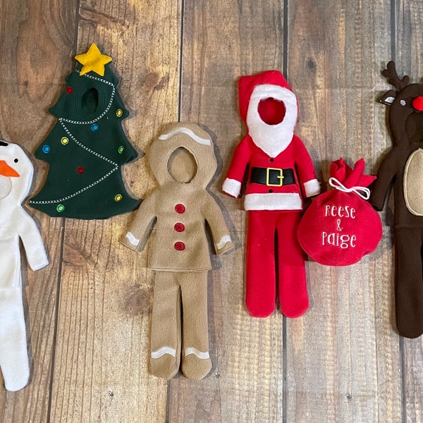Reindeer Elf, Santa Elf, Gingerbread Elf, Snowman, Christmas Tree, Outfit, Christmas Costume, for elf, for Christmas, custom elf sweater