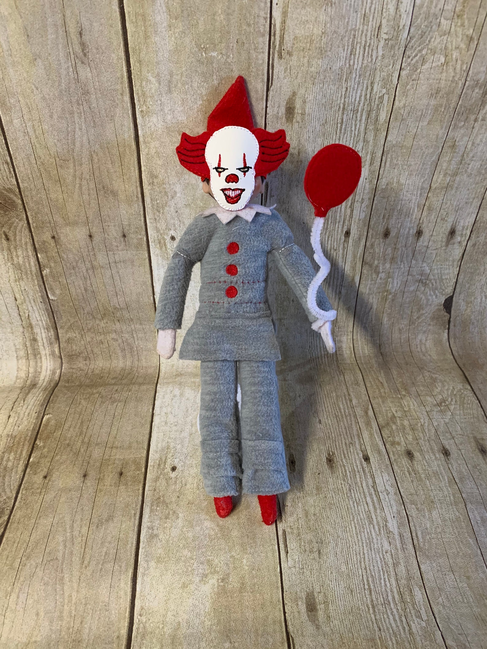 Scary Clown Elf Costume Doll Outfit Christmas Elf Outfit Etsy