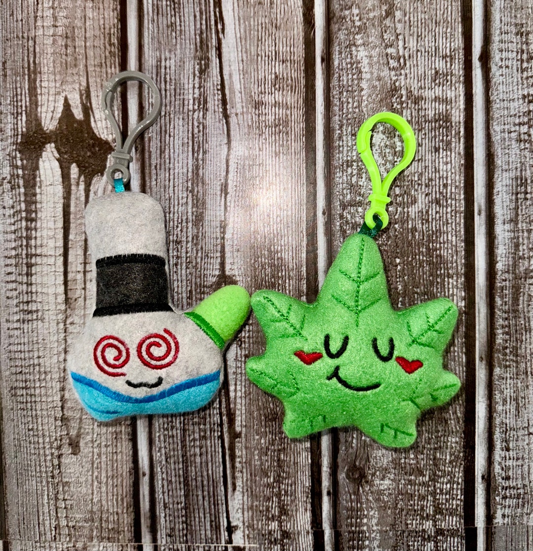 420 Best Buddies Plush Bag Tag, Keychain, Luggage Tag, Rearview Mirror ...