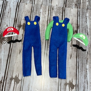Gaming Brothers Elf Costume, Super Elf Costume, Christmas Elf Outfit, elf sweater, elf shirt, elf overalls, outfit for elf, for Christmas