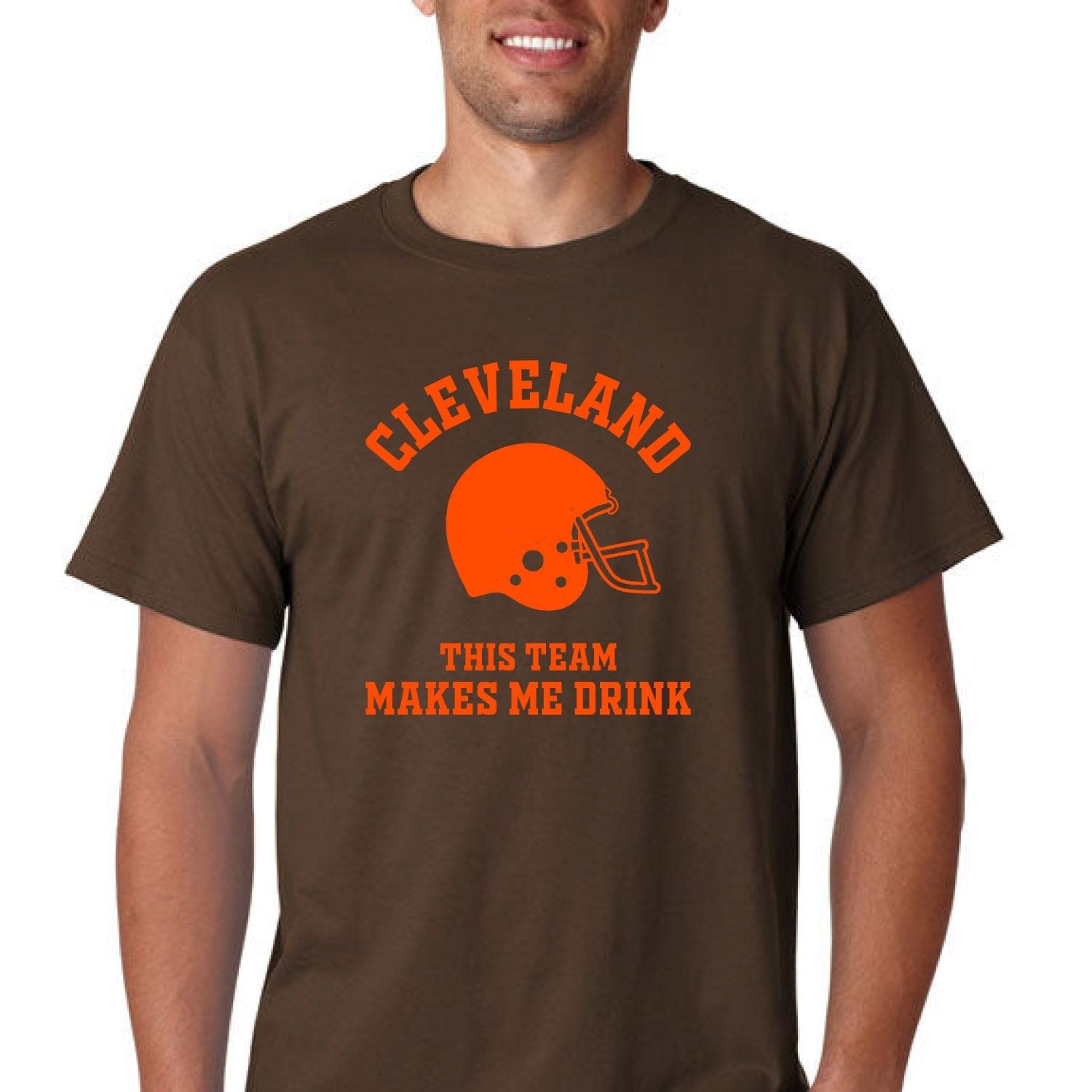 Funny Browns Shirt 3D Eddie The Head Cleveland Browns Gifts For